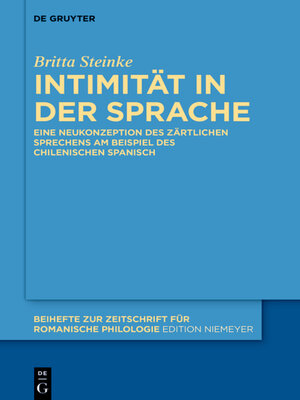 cover image of Intimität in der Sprache